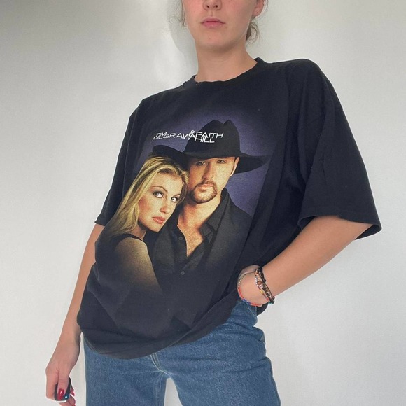 Y2k Tim McGraw / Faith Hill Soul 2 Soul Concert Tee - Picture 2 of 5